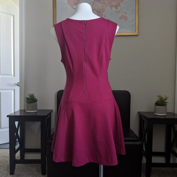 Free People ▪ Magenta Cha Cha Mini Skater Dress - Picture 6 of 10